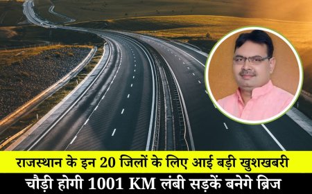 प्रदेश के इन 20 जिलों के लिए आई बड़ी खुशखबरी, चौड़ी होगी 1001 KM लंबी सड़कें बनेगे ब्रिज 