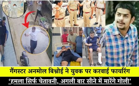गैंगस्टर अनमोल बिश्नोई ने युवक पर करवाई फायरिंग,  पोस्ट में लिखा- ‘हमला सिर्फ चेतावनी, अगली बार सीने में मारेंगे गोली’