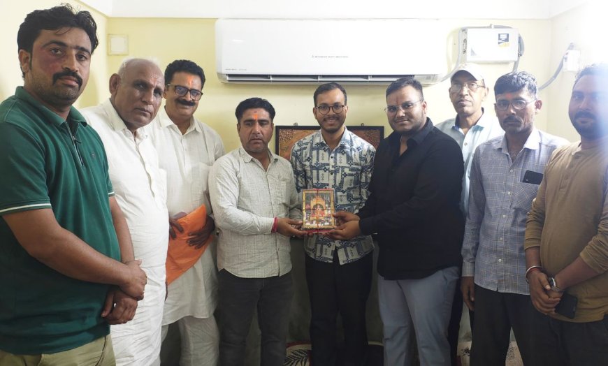 कोर कमेटी ने प्रहार राज फाउंडेशन जयपुर के संस्थापक तुषार योगी व अंकित जिंदल का ससम्मान स्वागत किया