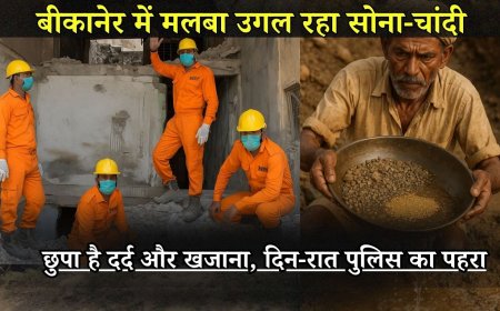 बीकानेर में मलबा उगल रहा सोना-चांदी, छुपा है दर्द और खजाना, दिन-रात पुलिस का पहरा