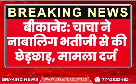 बीकानेर: चाचा ने नाबालिग भतीजी से की छेड़छाड़, पुलिस ने पॉक्सो एक्ट के तहत मामला दर्ज किया