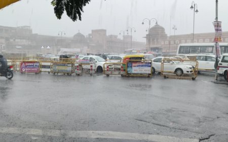 राजस्थान के 9 जिलों में बारिश का अलर्ट: जयपुर-सीकर में झमाझम, तापमान में आई भारी गिरावट