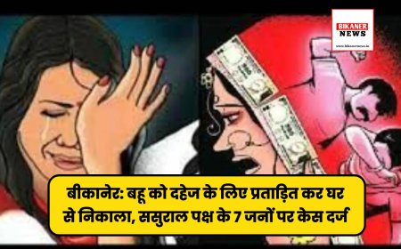 बीकानेर: बहू को दहेज के लिए प्रताड़ित कर घर से निकाला, ससुराल पक्ष के 7 जनों पर केस दर्ज