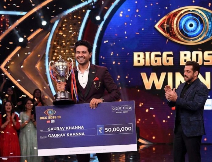 BiggBoss19 के विनर बने गौरव खन्ना, जीती 50 लाख रुपए की इनामी राशि