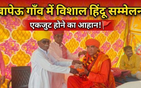 बापेऊ गाँव में हिंदू सम्मेलन आयोजित, एकजुट होने का आह्वान